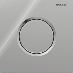 Pisuaro rėmo vandens nuleidimo mygtukas Geberit Type01 Round, chromo spalvos