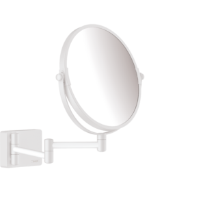 Kosmetinis veidrodis Hansgrohe AddStoris, matinis baltas
