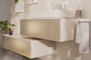 Praustuvas Hansgrohe Xuniva Evo E, 650x400x120 mm, smėlio spalvos