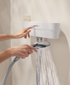 Dušo komplektas Grohe Spa Purefoam su dušo žarna ir rankine dušo galva