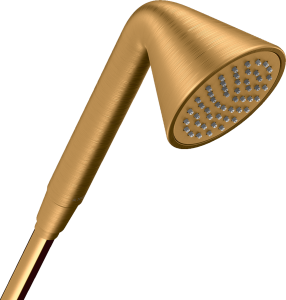 Rankinė dušo galva AXOR Showers/Front85 1jet EcoSmart, šlifuoto aukso spalvos (Brushed Gold Optic)