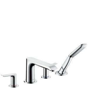 4 dalių vonios maišytuvas HANSGROHE Metris, iš vonios krašto