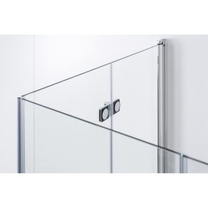 Dušo kabina Brasta Glass SIMONA 875-888x875-888x2000 pilkas stiklas