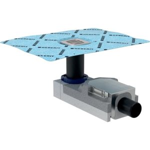 Dušo trapas Geberit CleanPoint SH 50-50 mm. 50 mm hidrouždoris. Montavimo aukštis 90-200 mm, d50 išbėgimas, pralaidumas = 0,8 l/s. 