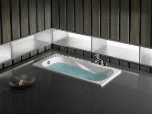 Vonia ROCA Princess-N 170x70 cm, su chromuotomis rankenėlėmis ir antislip