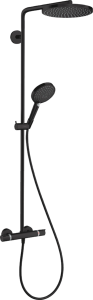 Termostatinė dušo sistema HANSGROHE Raindance Select S 240, 1 srovės, spalva - juoda matinė (matt black)