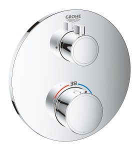 Dekoratyvinė dalis potinkinio dušo maišytuvo GROHE Grohtherm 2 funkcijos