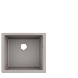 Granito SilicaTec plautuvė Hansgrohe S510-U450, montuojama iš apačios, 450 mm, betono pilka