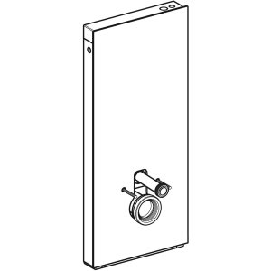 Pakabinamo unitazo montavimo modulis Geberit Monolith Plus 114 cm, lava stiklas
