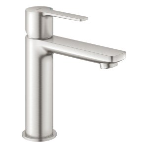 Praustuvo maišytuvas GROHE Lineare New S dydis, su paspaudžiamu dugno vožtuvu, nerūdijančio plieno spalvos 