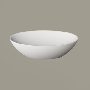 Praustuvas PERLA 510x355, H142, akmens masės baltas