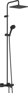 Termostatinė vonios/dušo sistema HANSGROHE Vernis Shape 240, 1 srovės, spalva - juoda matinė (matt black)