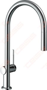 Maišytuvas plautuvei Hansgrohe Talis M54 210 su ištraukiama žarna, chromas