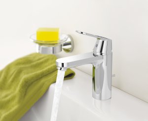 Praustuvo maišytuvas GROHE Eurosmart Cosmopolitan M dydis, su dugno vožtuvu, chromo spalvos 