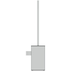 WC šepečio laikiklis Ideal Standard Conca, stačiakampis, pakabinamas, chromas