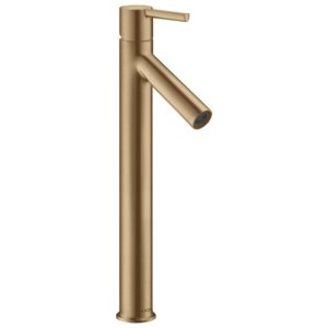 Pastatomo praustuvo maišytuvas AXOR Starck 250 su dugno vožtuvu, šlifuotos bronzos spalvos (Brushed Bronze)