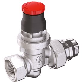 Termostatinis tiesus vožtuvas dinaminis radiatoriui GIACOMINI R402DB CLIP_CLAP; 1/2"; 0,41 Kv