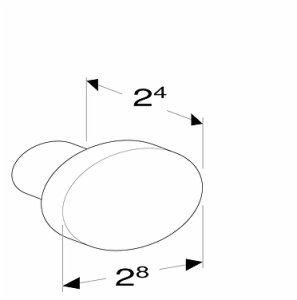 Rankenėlė apvali  IFO Sense Art spintelei, juoda