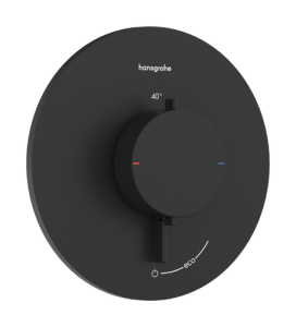 Dekoratyvinė dalis potinkiniam termostatiniam maišytuvui HANSGROHE Ecostat Comfort S, 1 funkcijos, spalva - juoda matinė