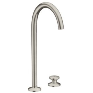 Praustuvo maišytuvas AXOR One Select 260, 2 dalių, su paspaudžiamu (push-open) dugno vožtuvu, nerūdijančio plieno spalvos (Stainless Steel Optic)