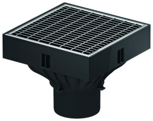 Trapas XtraPoint cinkuoto plieno grotelės 250x250 DN100