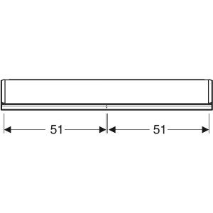 Geberit One veidrodinė spintelė 105x65x15 cm, su apšvietimu, baltos spalvos