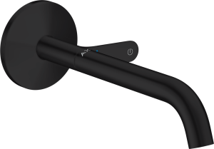 Praustuvo maišytuvas AXOR One Select 220 mm, iš sienos, matinis juodas