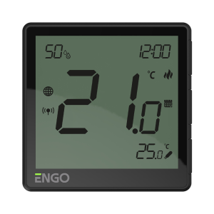 ENGO EONE-230B termostatas programuojamas 230V su drėgmės jutikliu