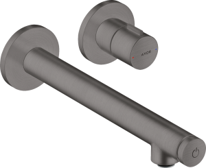 Praustuvo maišytuvas AXOR Uno Select 221 mm, 2 dalių, iš sienos, šlifuoto juodo chromo spalvos (Brushed Black Chrome)