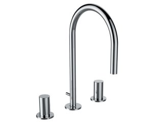 Maišytuvas praustuvui LAUFEN Kartell, 3-jų dalių, 16,5 cm sukiojamas snapas
