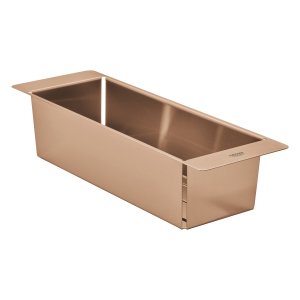 Nuvarvėjimo indas plautuvėms GROHE, 45x15, matinio rausvo aukso spalva (Brushed Warm Sunset)