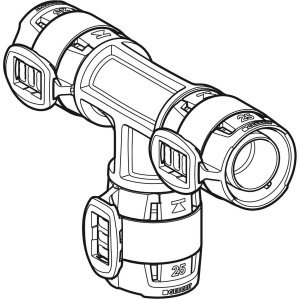 Trišakis PPSU d20mm, Geberit Flowfit