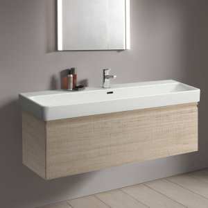 Spintelė praustuvui Laufen PRO S 1160x450x395 mm, 2 stalčiai (išorinis ir vidinis), tinka praustuvui 814965, spalva - šviesus ąžuolas