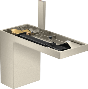 Praustuvo maišytuvas AXOR MyEdition 110, be apdailos, su paspaudžiamu (push-open) dugno vožtuvu, šlifuoto nikelio spalvos (Brushed Nickel)