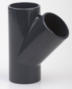 Klijuojamas PVC-U trišakis 45° dn160