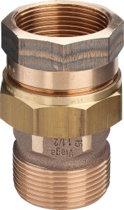 Jungtis išardoma 3/4“ vidus/išorė bronza (Viega)