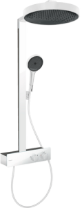 Termostatinė dušo sistema HANSGROHE Rainfinity 360, 1 srovės, spalva - balta matinė (matt white)