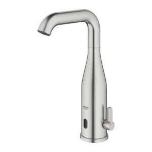 Sensorinis praustuvo maišytas GROHE Essence E, su 6V baterija, nerūdijančio plieno spalvos 