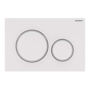 Vandens nuleidimo mygtukas Geberit Sigma20 Round, baltas