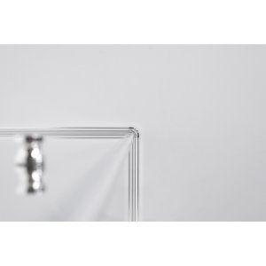 Dušo kabina Brasta Glass VIKTORIJA 980-990x980-990x2000 skaidrus stiklas, aukso sp. profilis