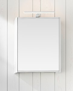 Spintelė veidrodinė GUSTAVSBERG Graphic 45cm, baltos blizgios spalvos