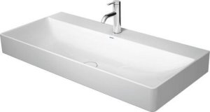 Praustuvas Duravit Durasquare 1000x470 su 2 skylė maišytuvui, šlifuota apačia