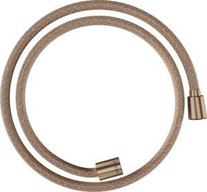 Dušo žarna AXOR ShowerSolutions, tekstilinė, 1,25 m, kūginė ir cilindrinė jungtys, šlifuoto raudono aukso spalvos (Brushed Red Gold)
