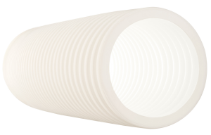 Lankstus plastikinis ortakis, baltas Dn75 antistatinis ir antibakterinis (50m)