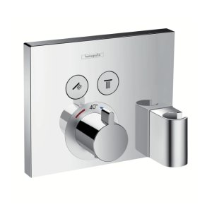 Dekoratyvinė dalis potinkiniam termostatiniam dušo maišytuvui HANSGROHE ShowerSelect, 2 funkcijos, su dušo laikikliu, spalva - chromo