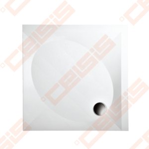 Dušo padėklas PAA ART 80x80 su panele ir kojelėmis, Glossy Grey