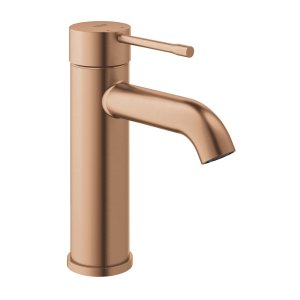 Praustuvo maišytuvas GROHE Essence S dydžio, be dugno vožtuvo, matinė rausvo aukso spalva (Brushed Warm Sunset)