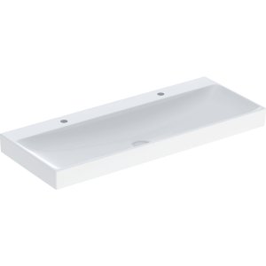 Praustuvas Geberit One 120X48 cm, su dviem skylėmis maišytuvui, be perpylimo angos