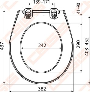 WC dangtis Alcadrain A60 Lid