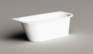 Vonia VARIO L 1680x750, kampas D, sifonas chromas